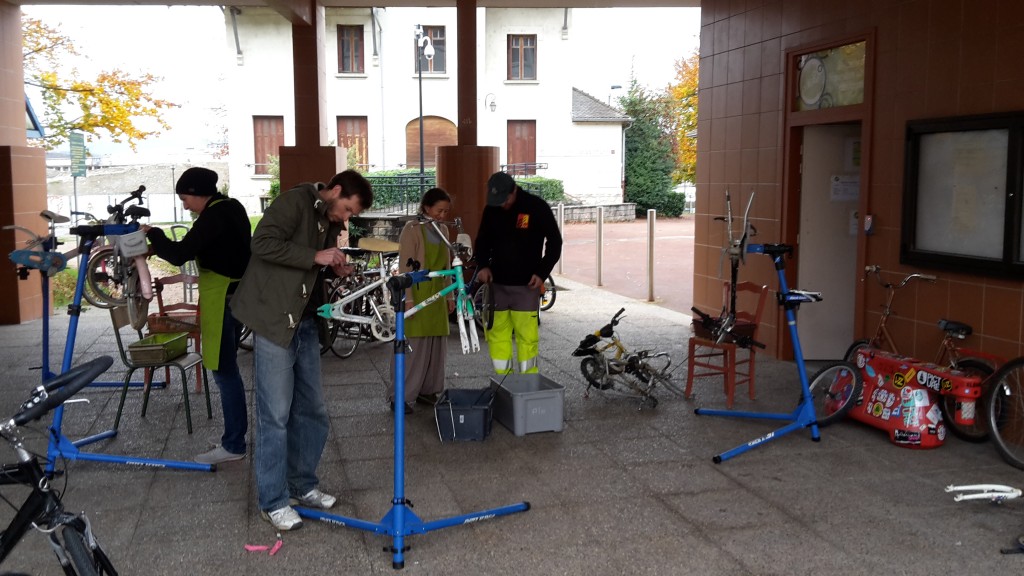 Démontage des vélos